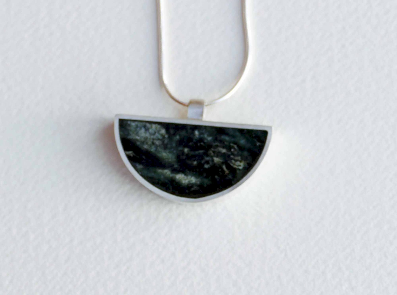 Handmade RED DOT MOSS Agate Pendent Really Stunning Set in Sterling Silver Solid Silver Back 38 x 25 w/o bail. outlets With Sterling Silver Chain